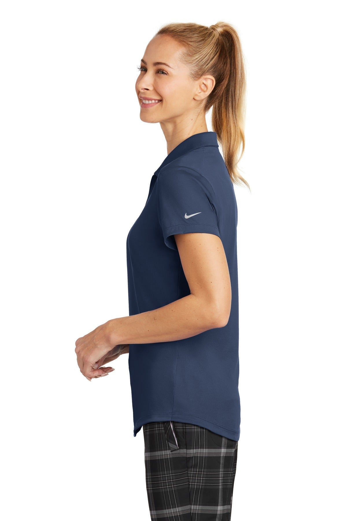 Nike Women's Dri-FIT Legacy Polo. 838957 - Midnight Navy - side