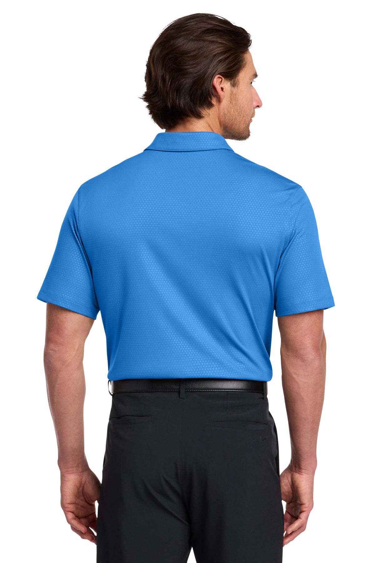 Nike Dri-FIT Embossed Tri-Blade Polo. 838964 - Brisk Blue - back