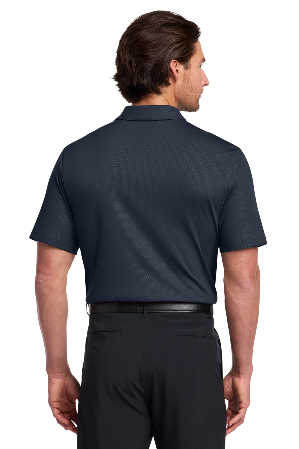 Nike Dri-FIT Embossed Tri-Blade Polo. 838964 - Marine - back