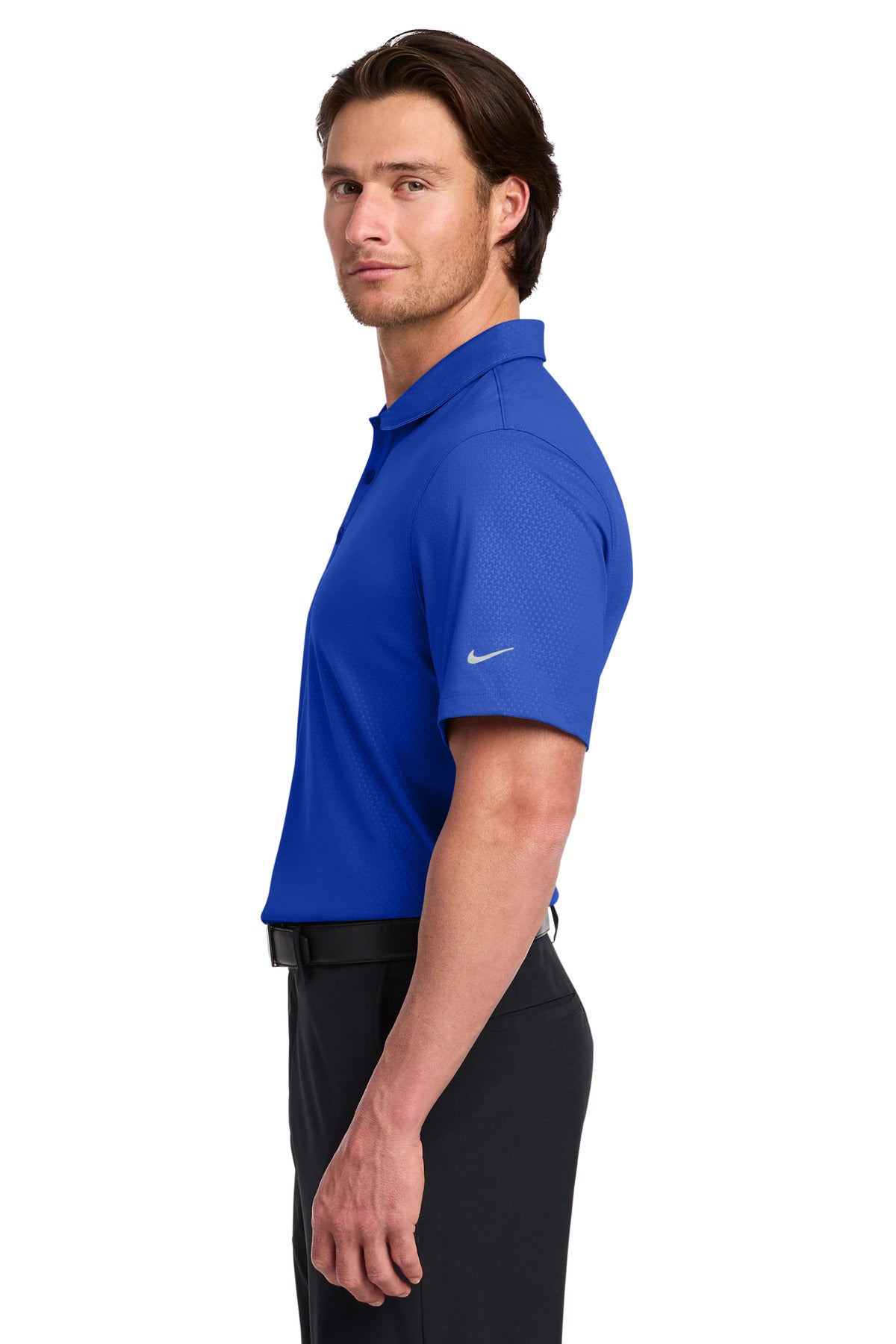 Nike Dri-FIT Embossed Tri-Blade Polo. 838964 - Old Royal - side