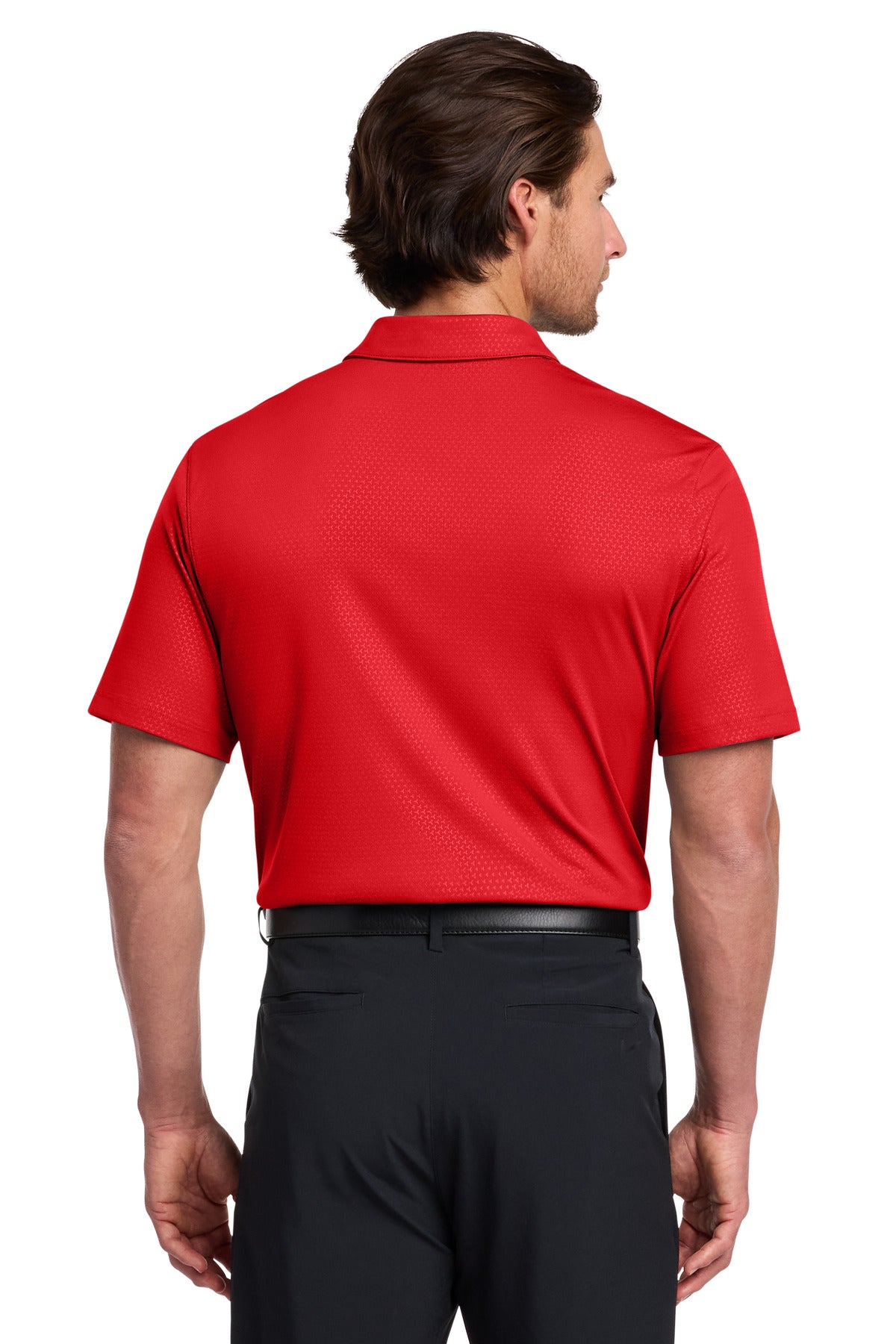 Nike Dri-FIT Embossed Tri-Blade Polo. 838964 - University Red - back