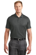DISCONTINUED Nike Dri-FIT Crosshatch Polo. 838965 - Anthracite/ Black - front