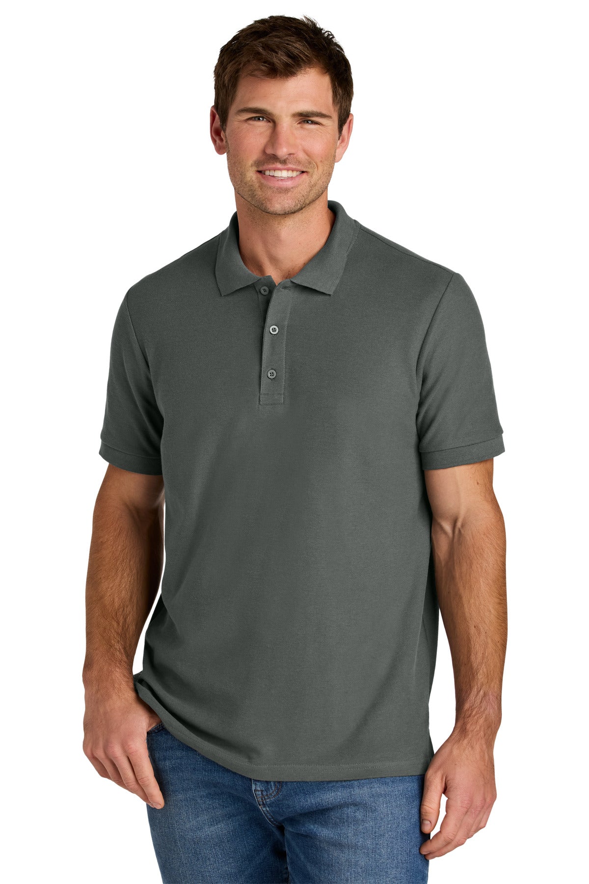 Gildan Hammer Pique Polo 85800 - Charcoal - front