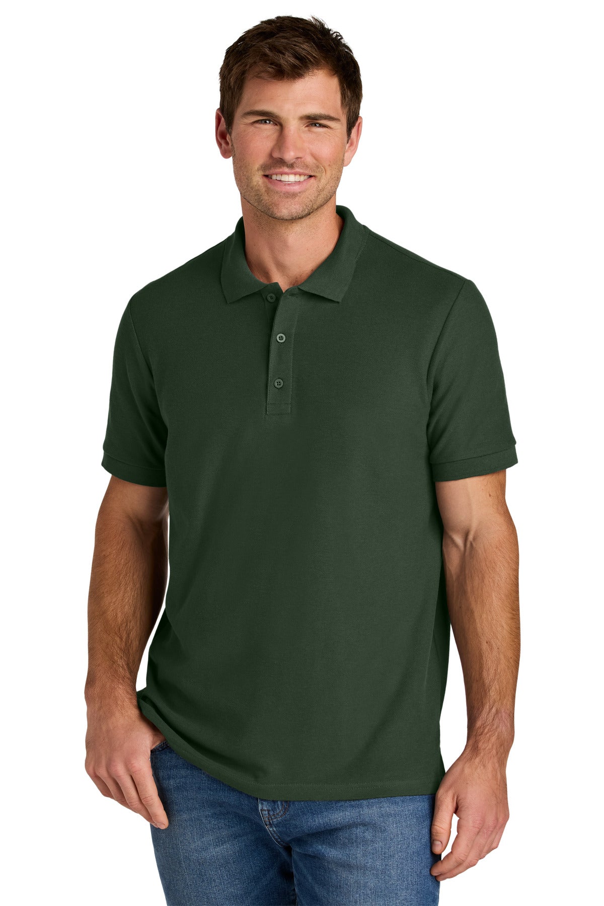 Gildan Hammer Pique Polo 85800 - Forest Green - front