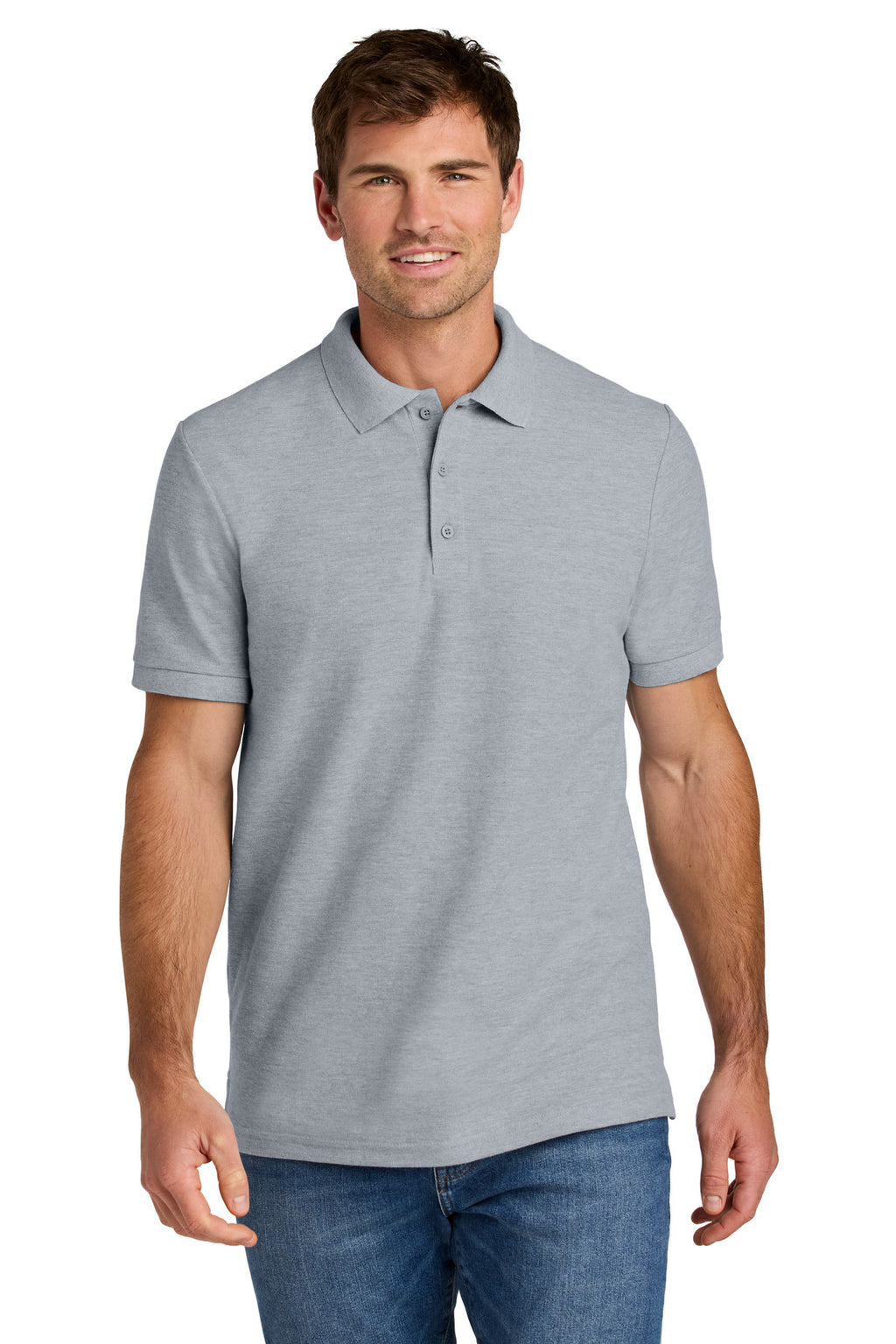 Gildan Hammer Pique Polo 85800 - Ring Spun Sport Grey - front
