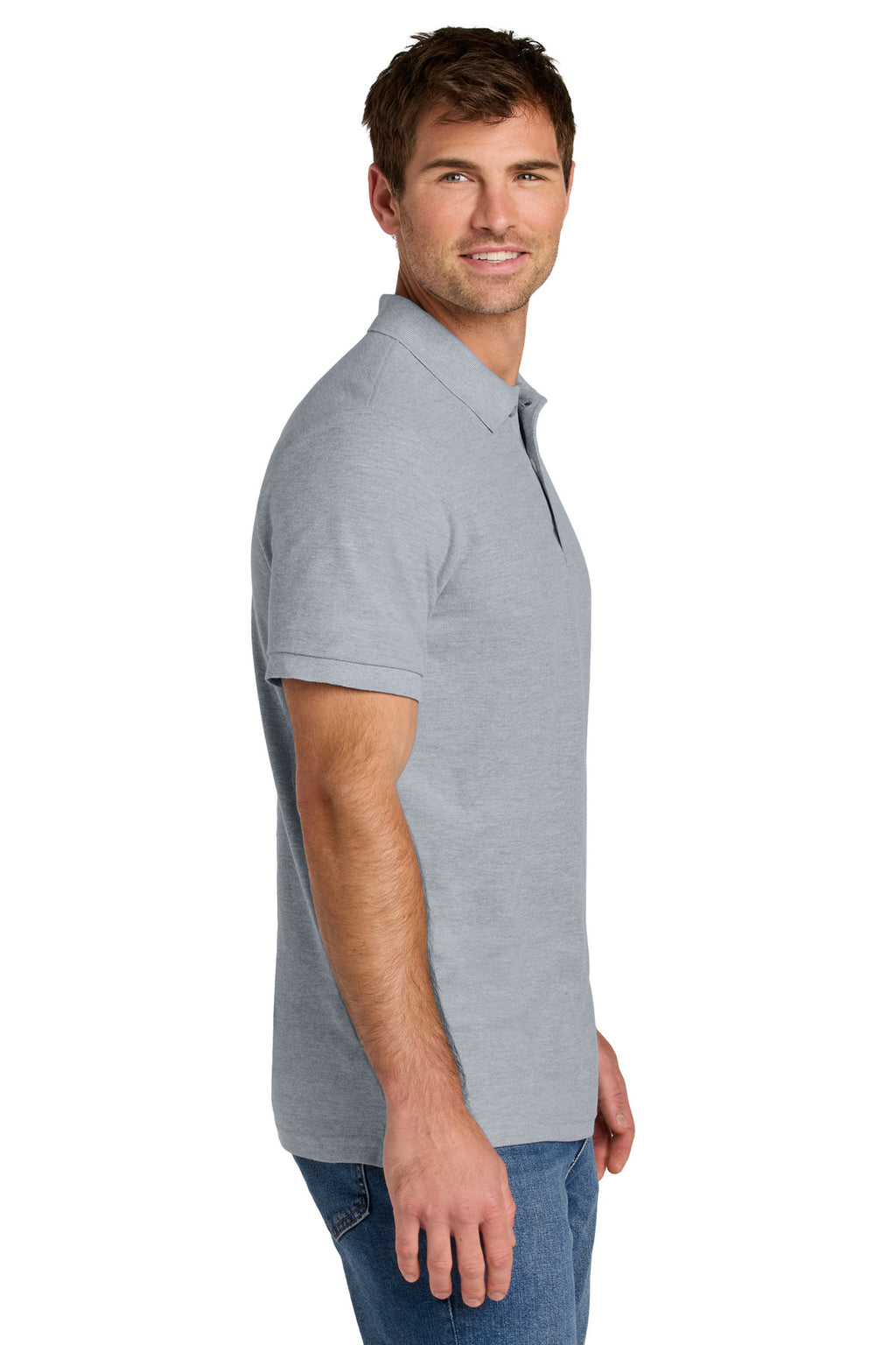 Gildan Hammer Pique Polo 85800 - Ring Spun Sport Grey - side