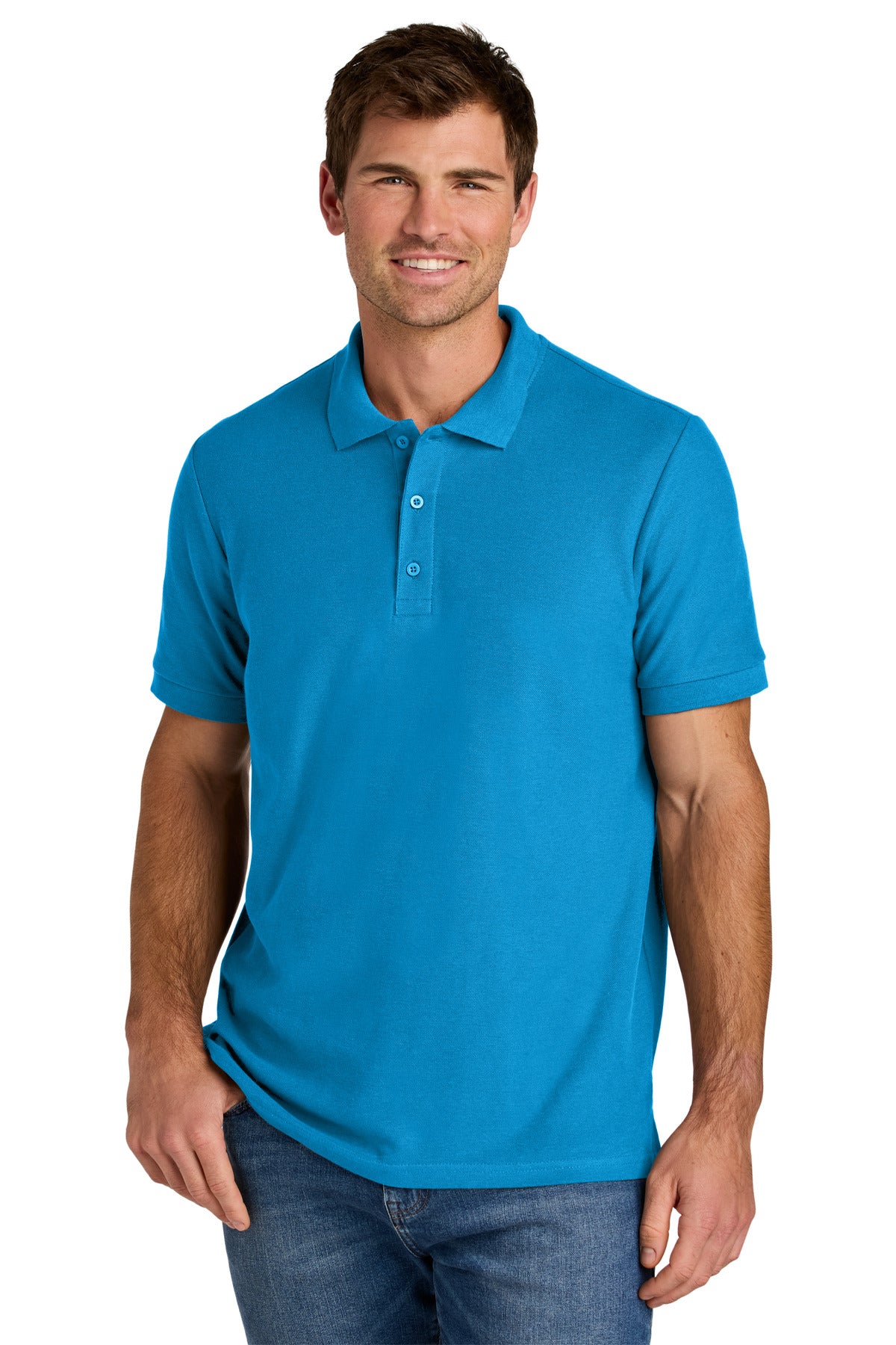 Gildan Hammer Pique Polo 85800 - Sapphire - front