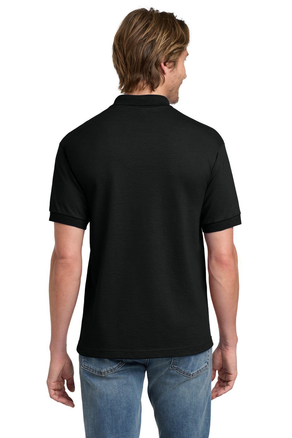 Gildan - DryBlend 6-Ounce Jersey Knit Sport Shirt. 8800 - Black - back