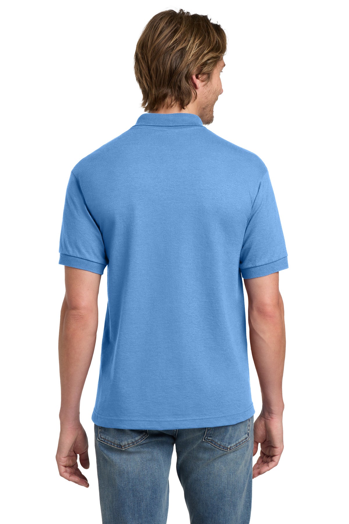 Gildan - DryBlend 6-Ounce Jersey Knit Sport Shirt. 8800 - Carolina Blue - back