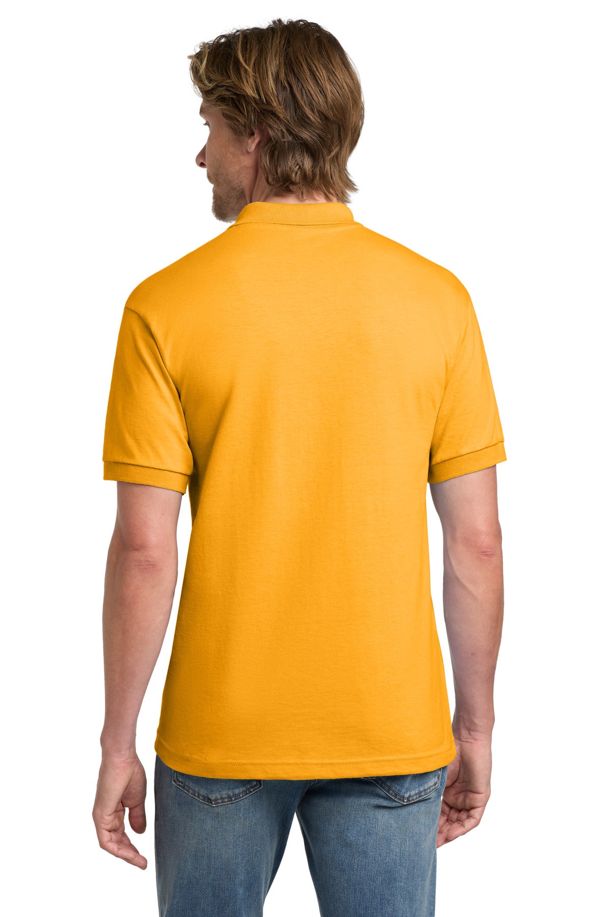 Gildan - DryBlend 6-Ounce Jersey Knit Sport Shirt. 8800 - Gold - back