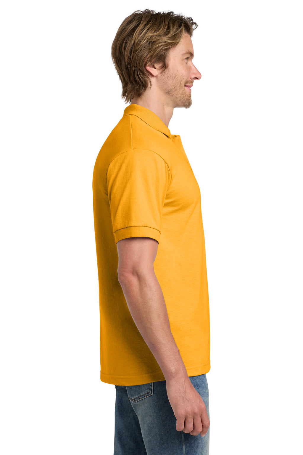 Gildan - DryBlend 6-Ounce Jersey Knit Sport Shirt. 8800 - Gold - side