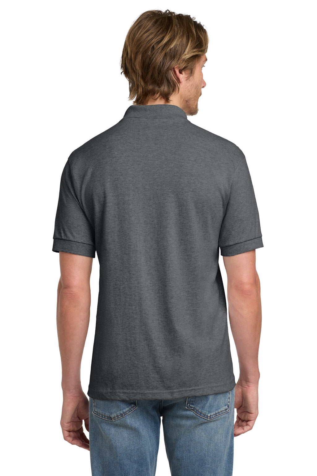 Gildan - DryBlend 6-Ounce Jersey Knit Sport Shirt. 8800 - Graphite Heather - back