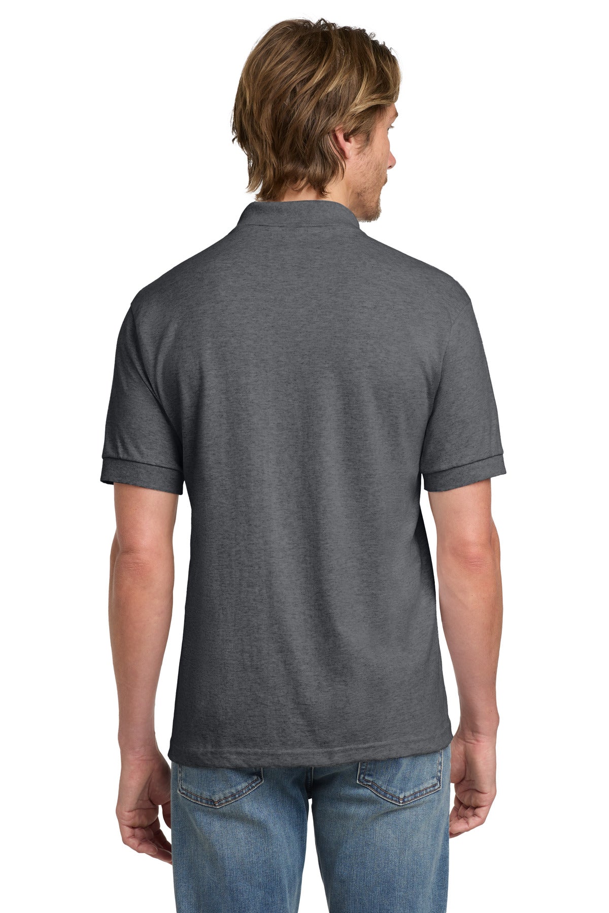 Gildan - DryBlend 6-Ounce Jersey Knit Sport Shirt. 8800 - Graphite Heather - back