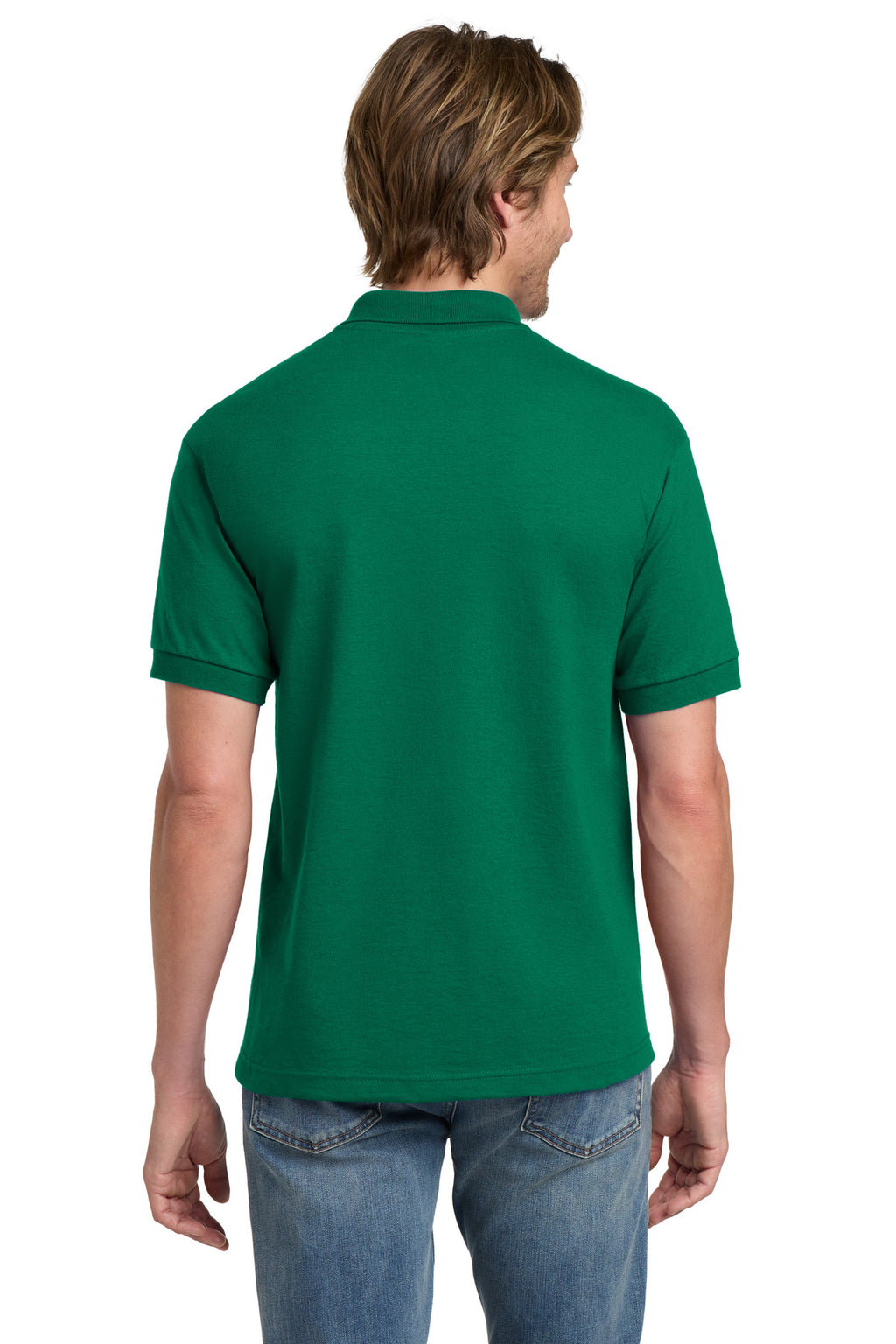 Gildan - DryBlend 6-Ounce Jersey Knit Sport Shirt. 8800 - Kelly Green - back