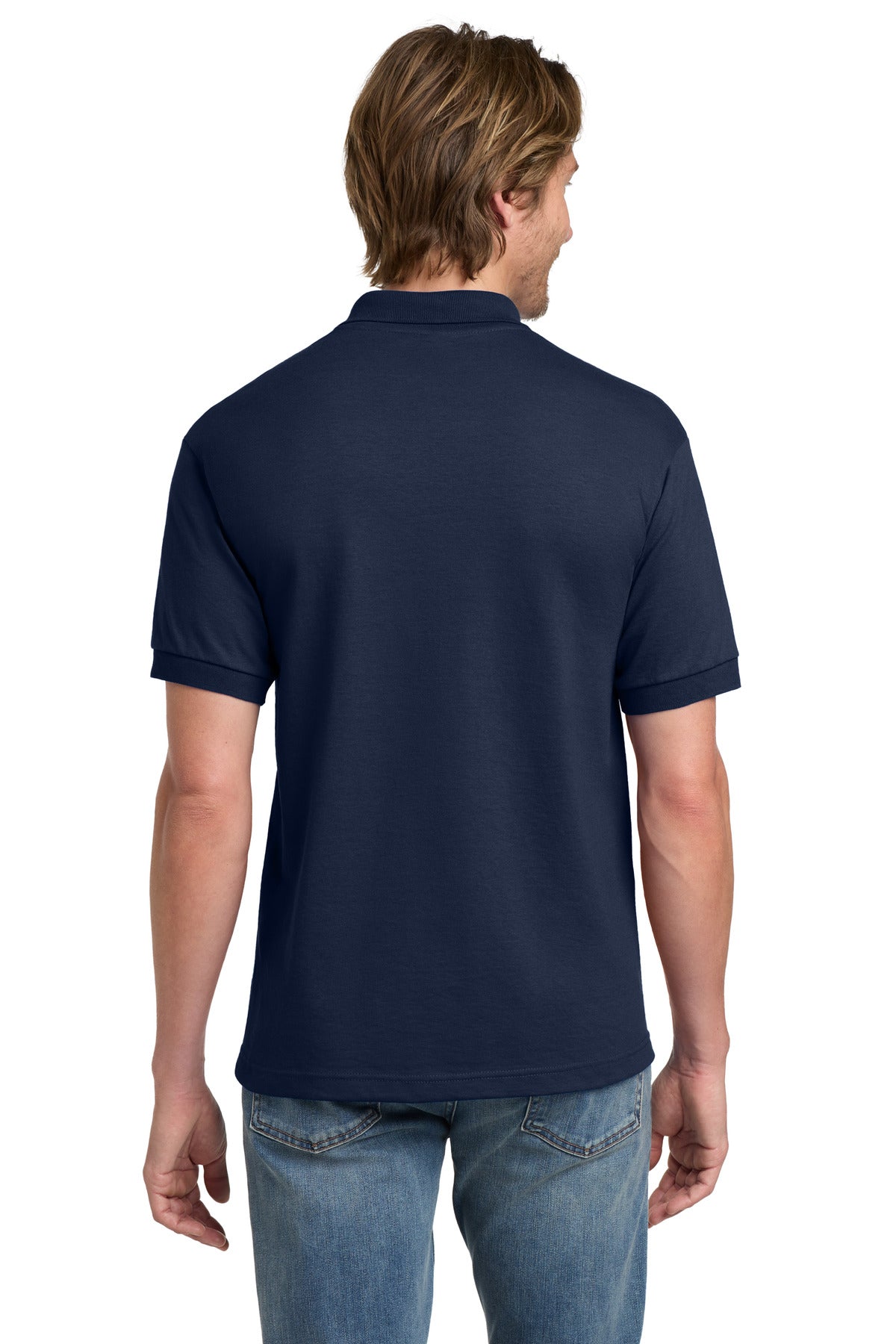 Gildan - DryBlend 6-Ounce Jersey Knit Sport Shirt. 8800 - Navy - back