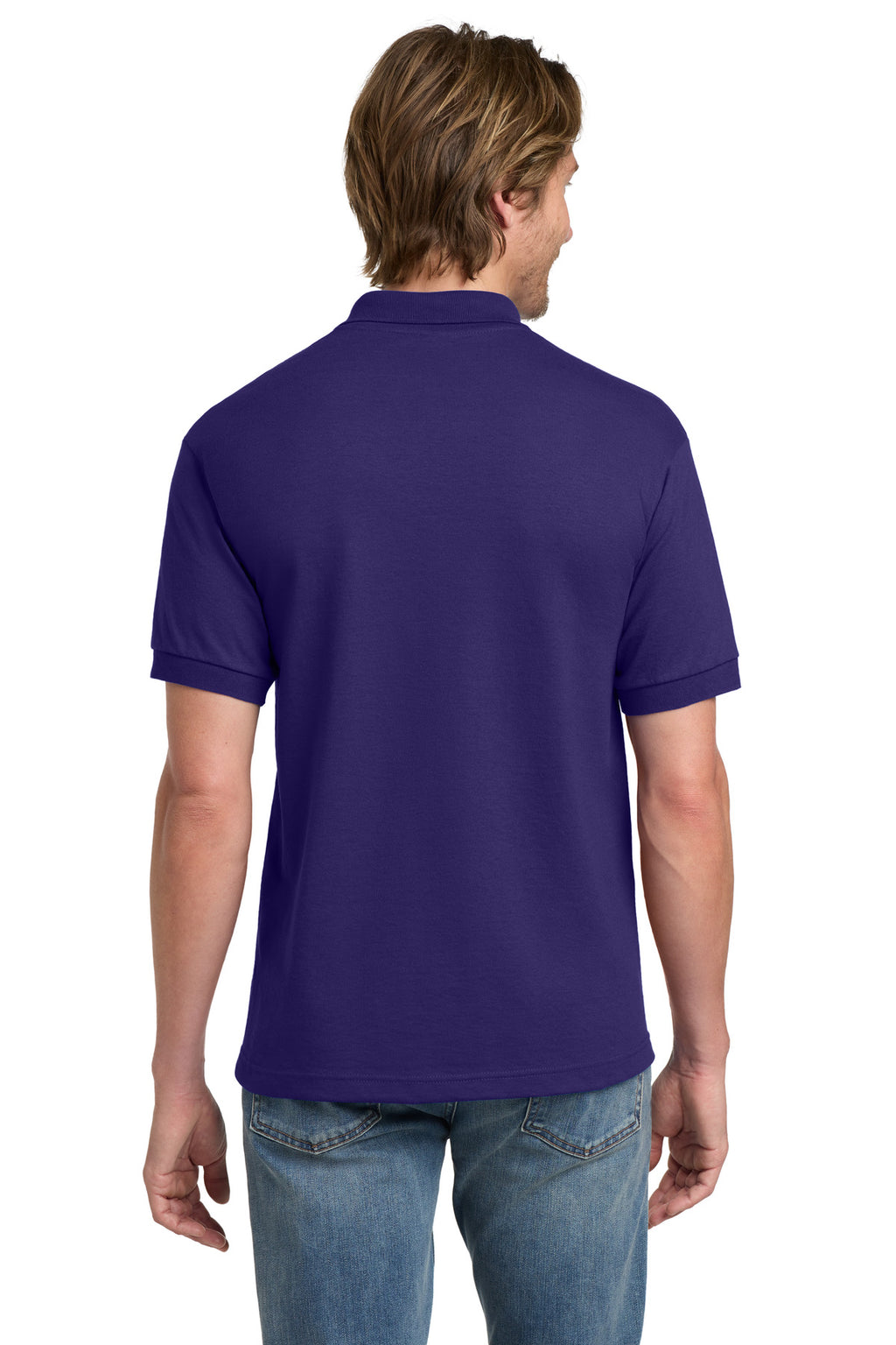 Gildan - DryBlend 6-Ounce Jersey Knit Sport Shirt. 8800 - Purple - back