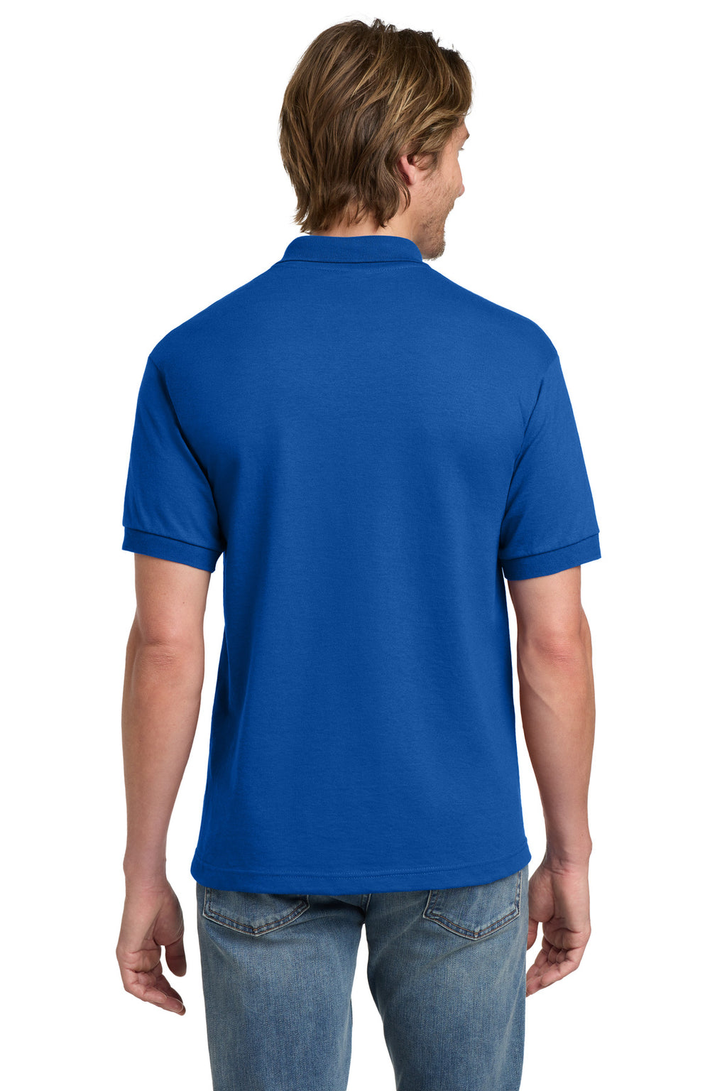 Gildan - DryBlend 6-Ounce Jersey Knit Sport Shirt. 8800 - Royal - back