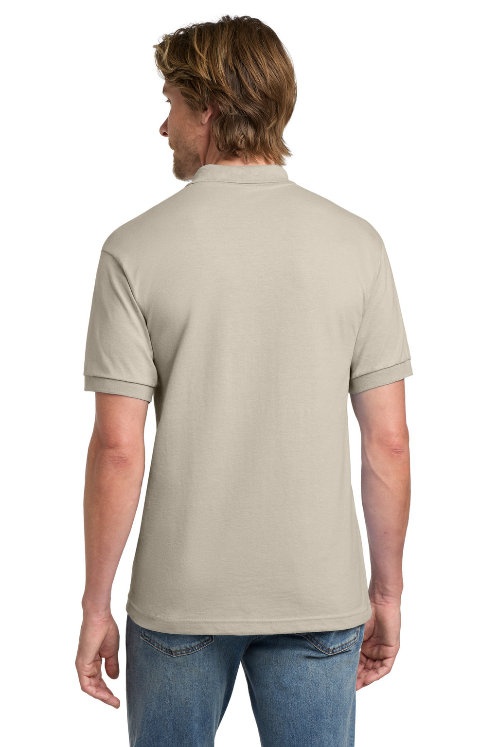Gildan - DryBlend 6-Ounce Jersey Knit Sport Shirt. 8800 - Sand - back