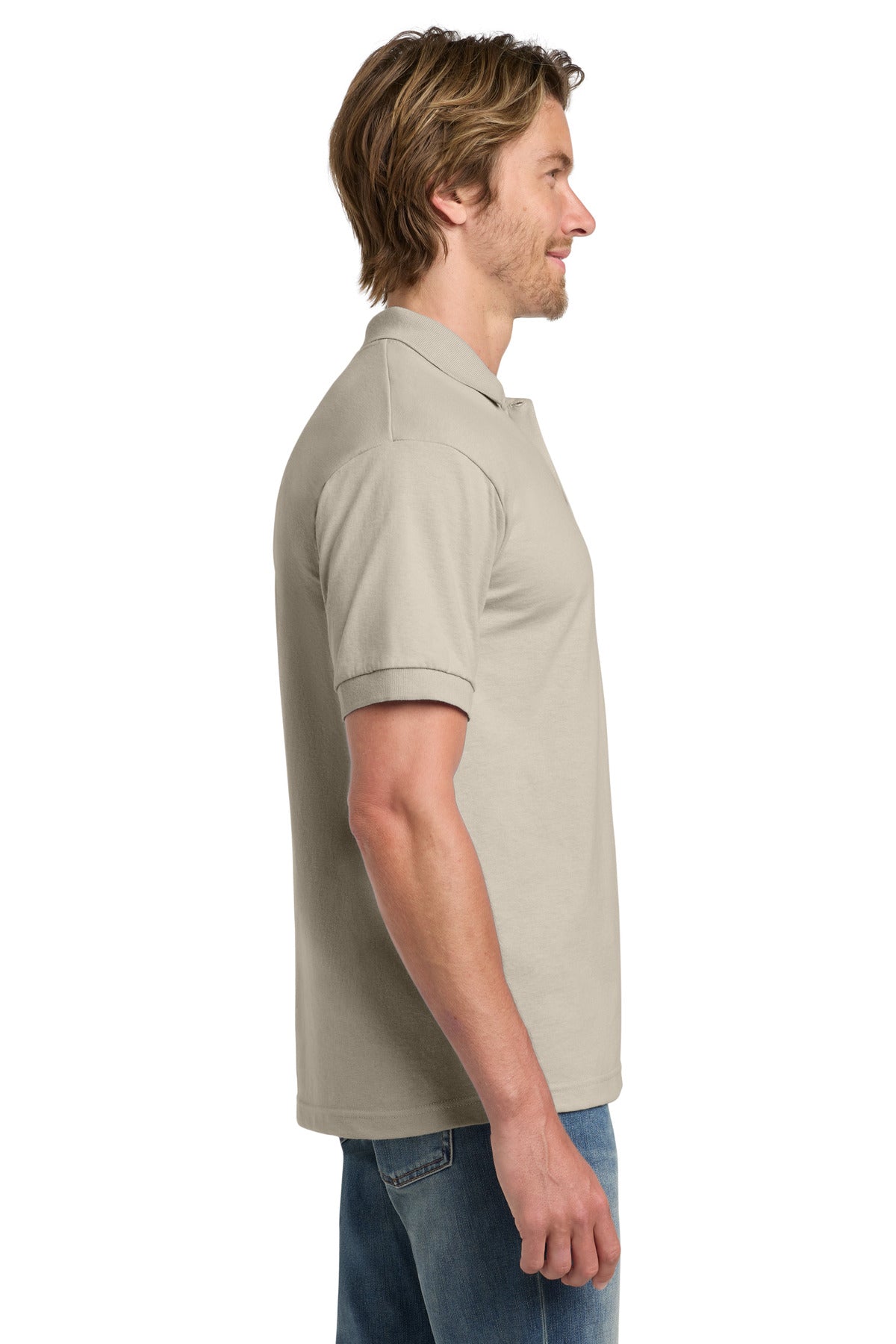Gildan - DryBlend 6-Ounce Jersey Knit Sport Shirt. 8800 - Sand - side