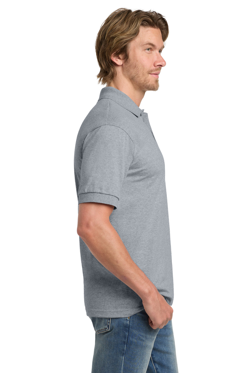 Gildan - DryBlend 6-Ounce Jersey Knit Sport Shirt. 8800 - Sport Grey - side