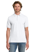 Gildan - DryBlend 6-Ounce Jersey Knit Sport Shirt. 8800 - White - front