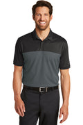 DISCONTINUED Nike Dri-FIT Colorblock Micro Pique Polo. 881655 - Black/ Anthracite - front
