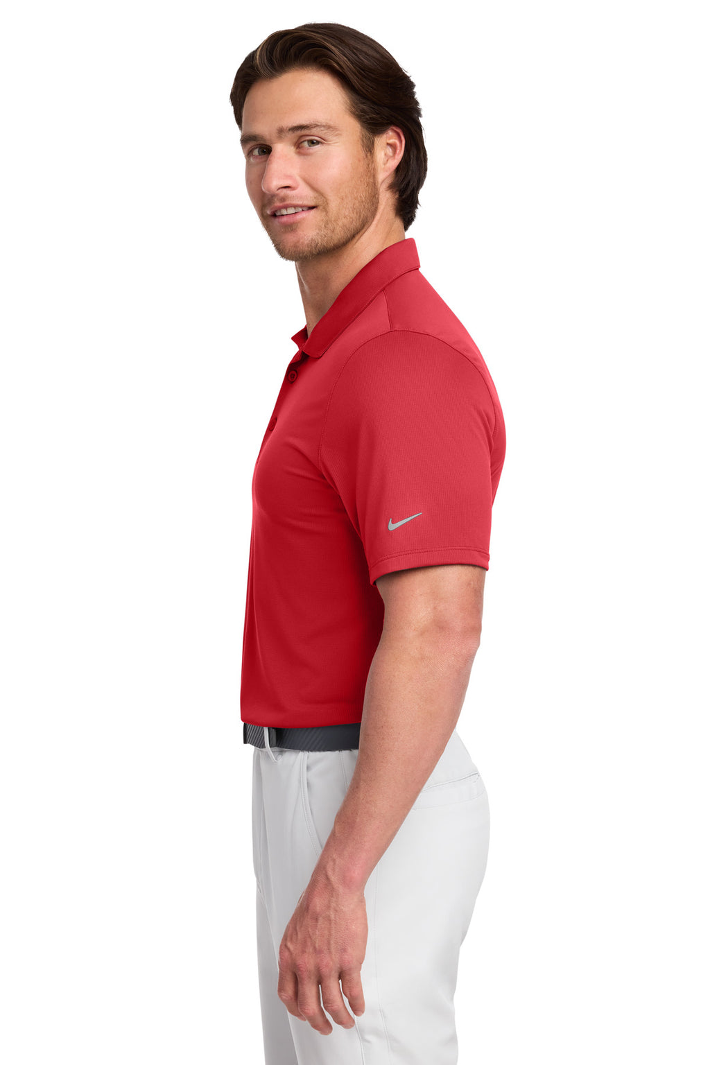 Nike Dri-FIT Legacy Polo. 883681 - Gym Red - side