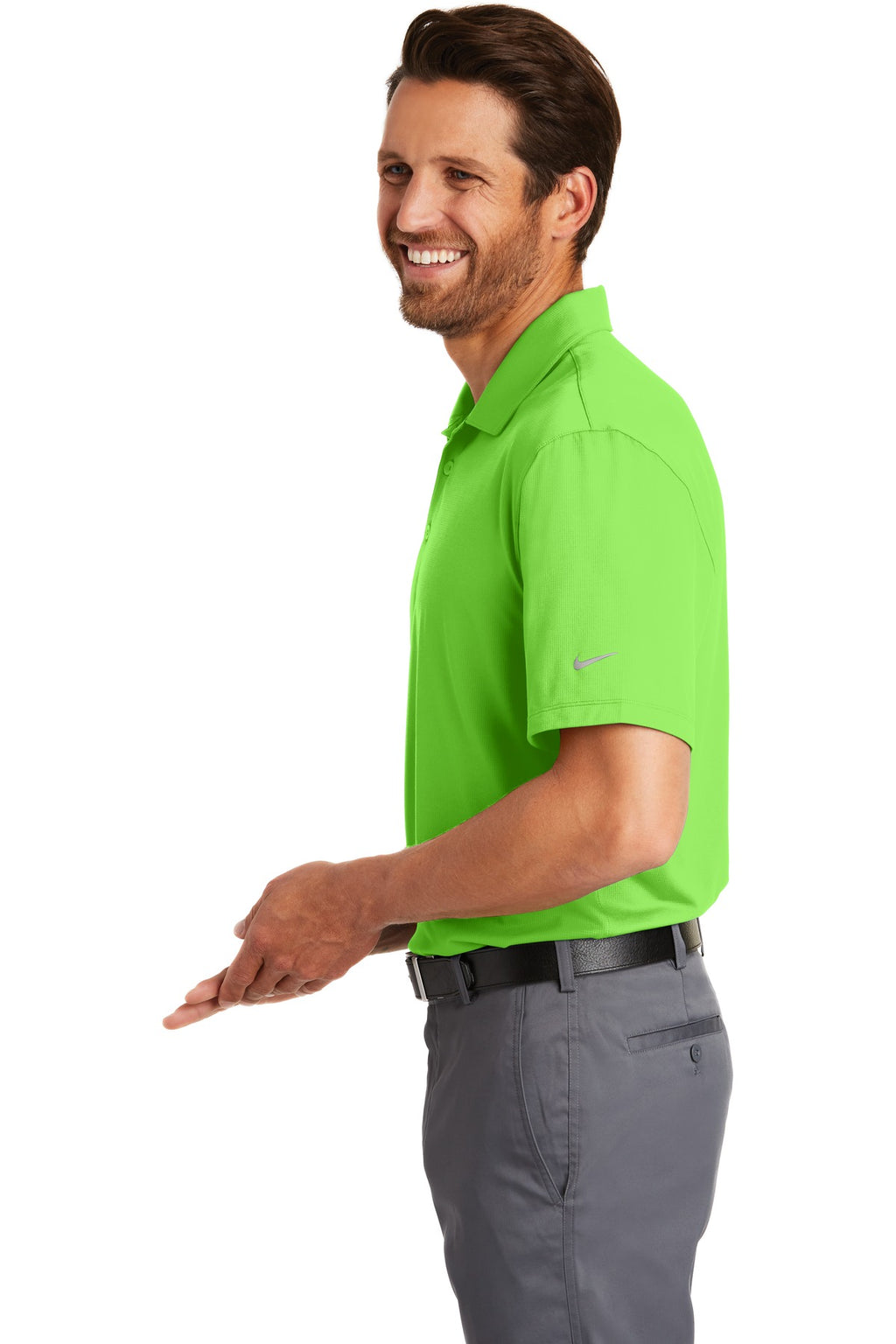 Nike Dri-FIT Legacy Polo. 883681 - Mean Green - side