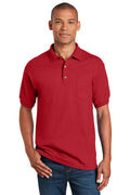 Gildan DryBlend 6-Ounce Jersey Knit Sport Shirt with Pocket. 8900 - Red - front