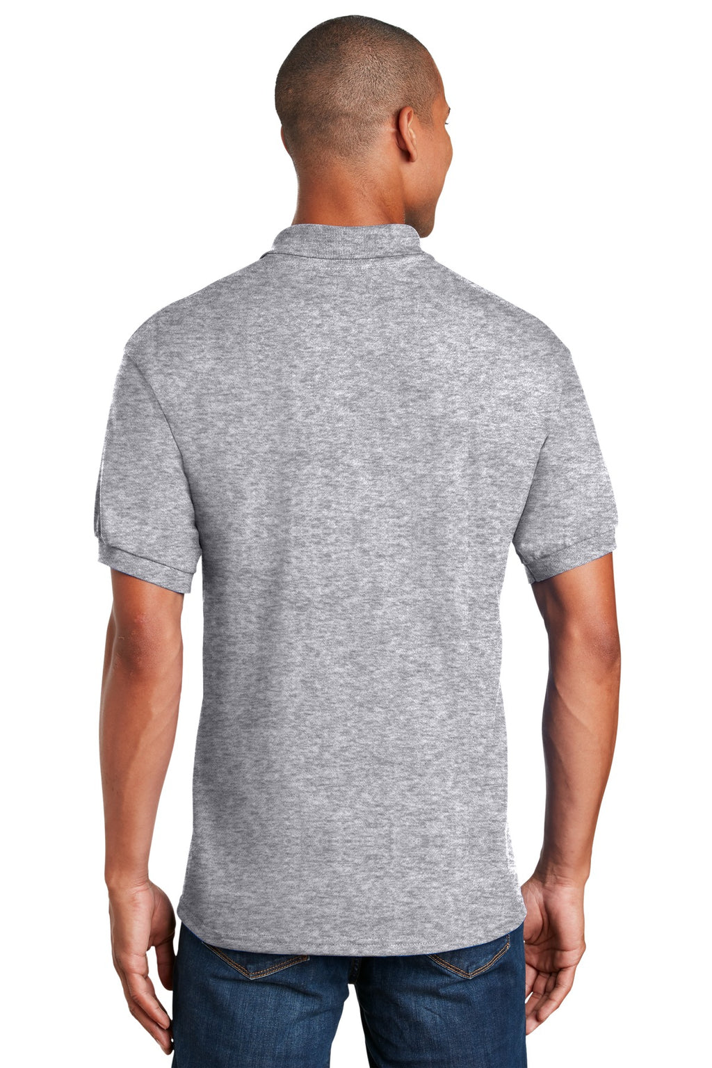 Gildan DryBlend 6-Ounce Jersey Knit Sport Shirt with Pocket. 8900 - Sport Grey - back