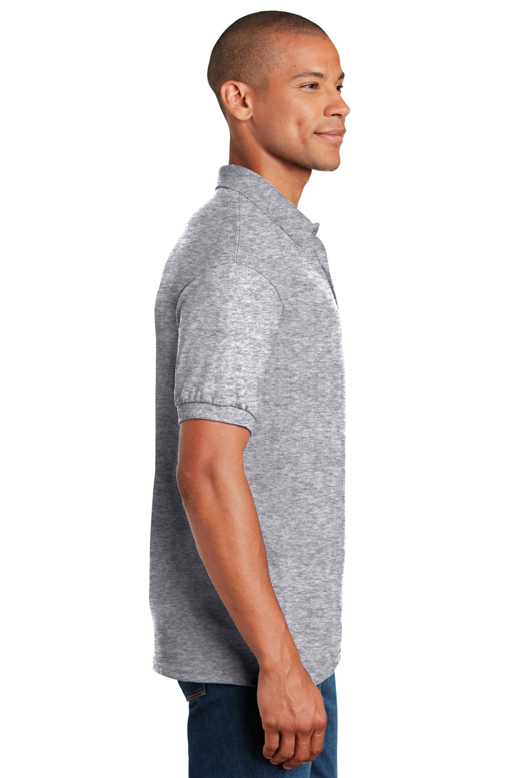 Gildan DryBlend 6-Ounce Jersey Knit Sport Shirt with Pocket. 8900 - Sport Grey - side