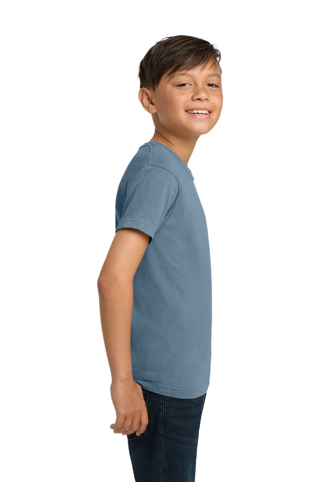 COMFORT COLORS Youth Heavyweight Ring Spun Tee. 9018 - Blue Jean - side
