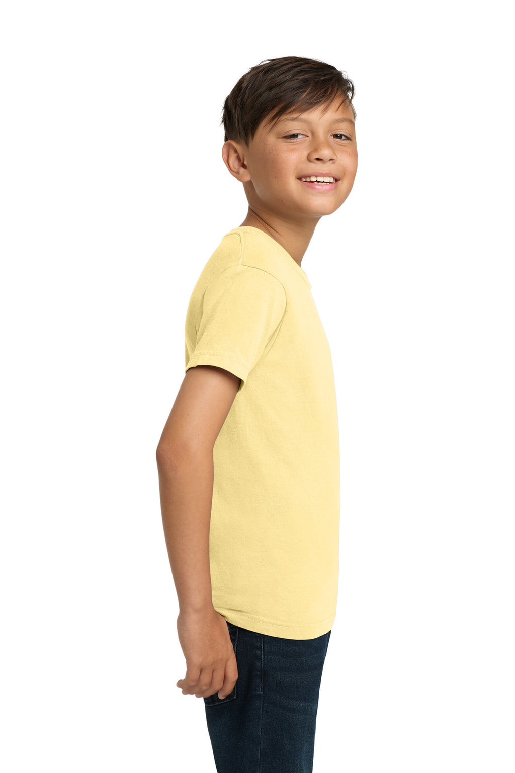 COMFORT COLORS Youth Heavyweight Ring Spun Tee. 9018 - Butter - side