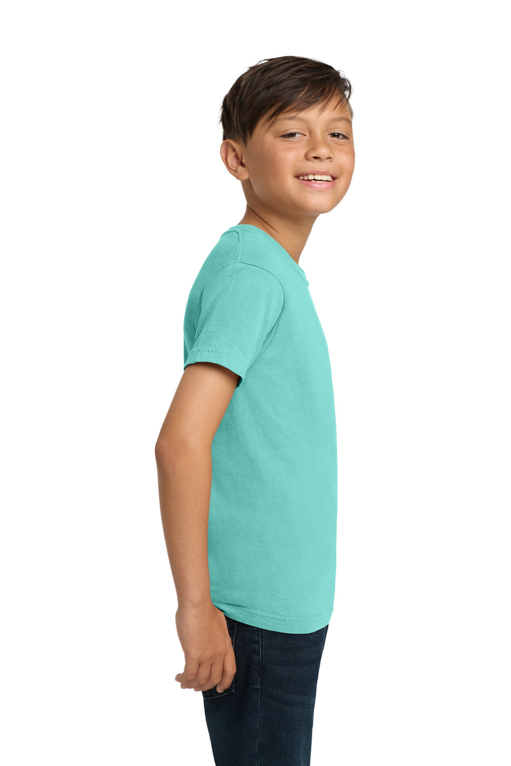 COMFORT COLORS Youth Heavyweight Ring Spun Tee. 9018 - Chalky Mint - side