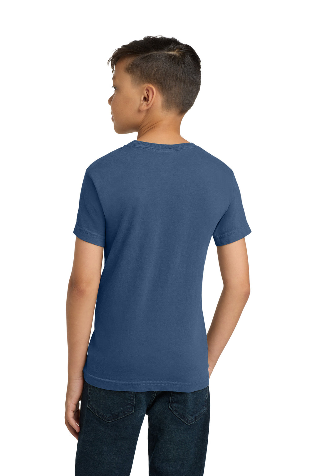 COMFORT COLORS Youth Heavyweight Ring Spun Tee. 9018 - China Blue - back