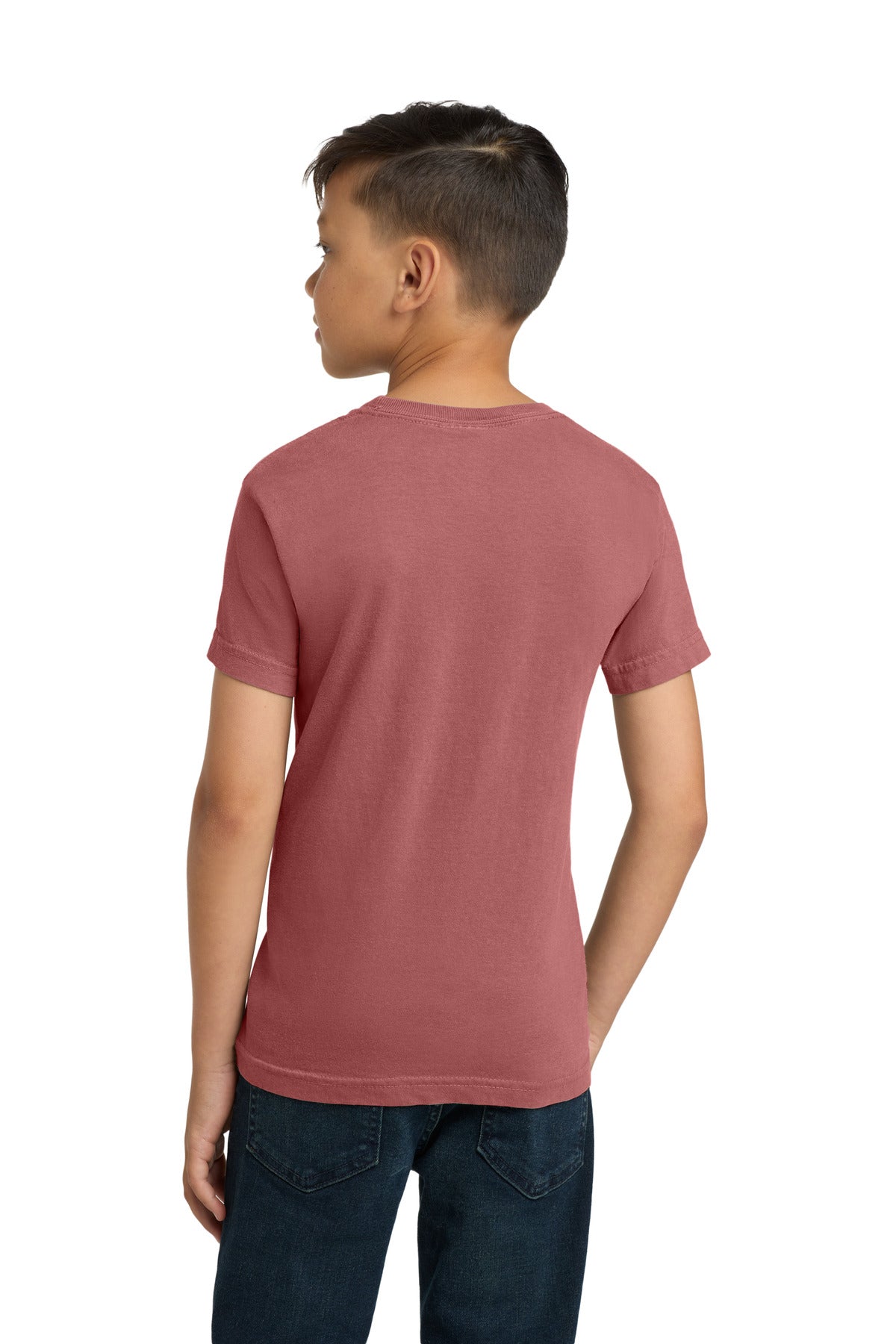 COMFORT COLORS Youth Heavyweight Ring Spun Tee. 9018 - Crimson - back