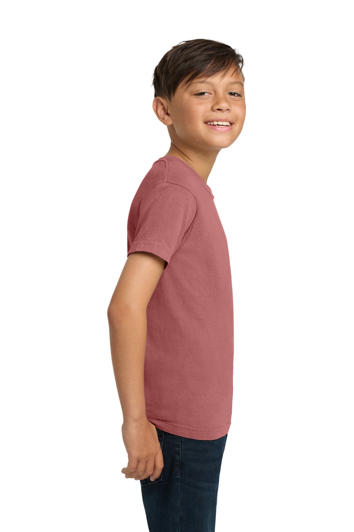 COMFORT COLORS Youth Heavyweight Ring Spun Tee. 9018 - Crimson - side