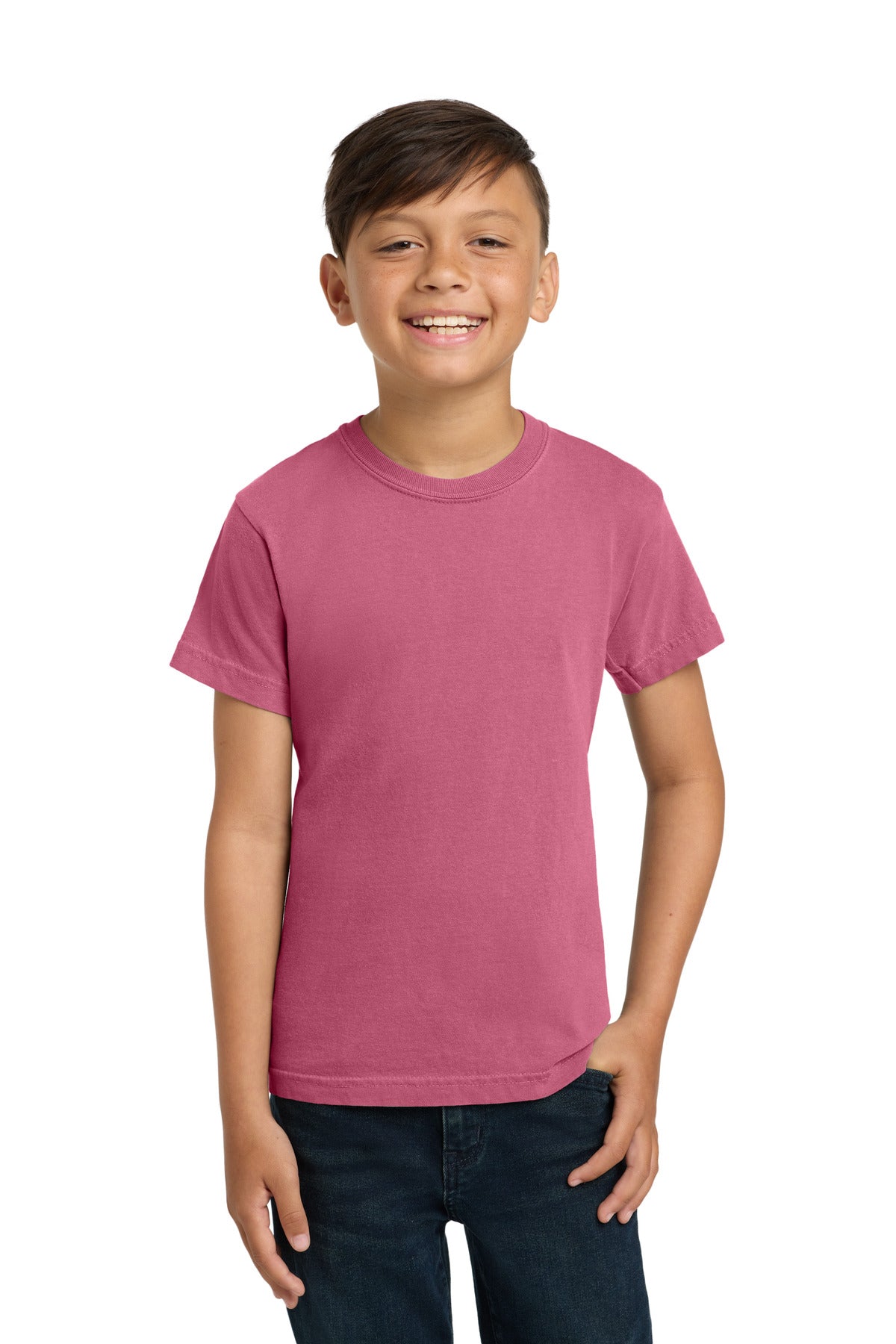COMFORT COLORS Youth Heavyweight Ring Spun Tee. 9018 - Crunchberry - front