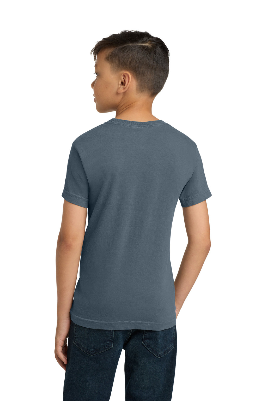 COMFORT COLORS Youth Heavyweight Ring Spun Tee. 9018 - Denim - back