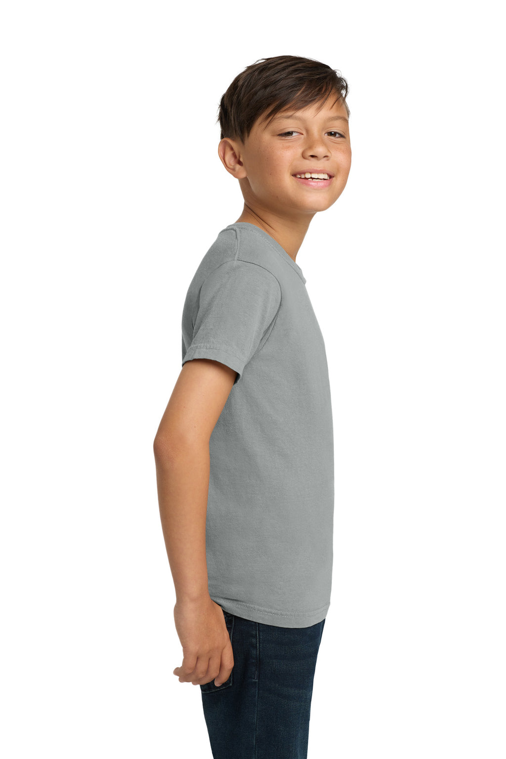 COMFORT COLORS Youth Heavyweight Ring Spun Tee. 9018 - Granite - side