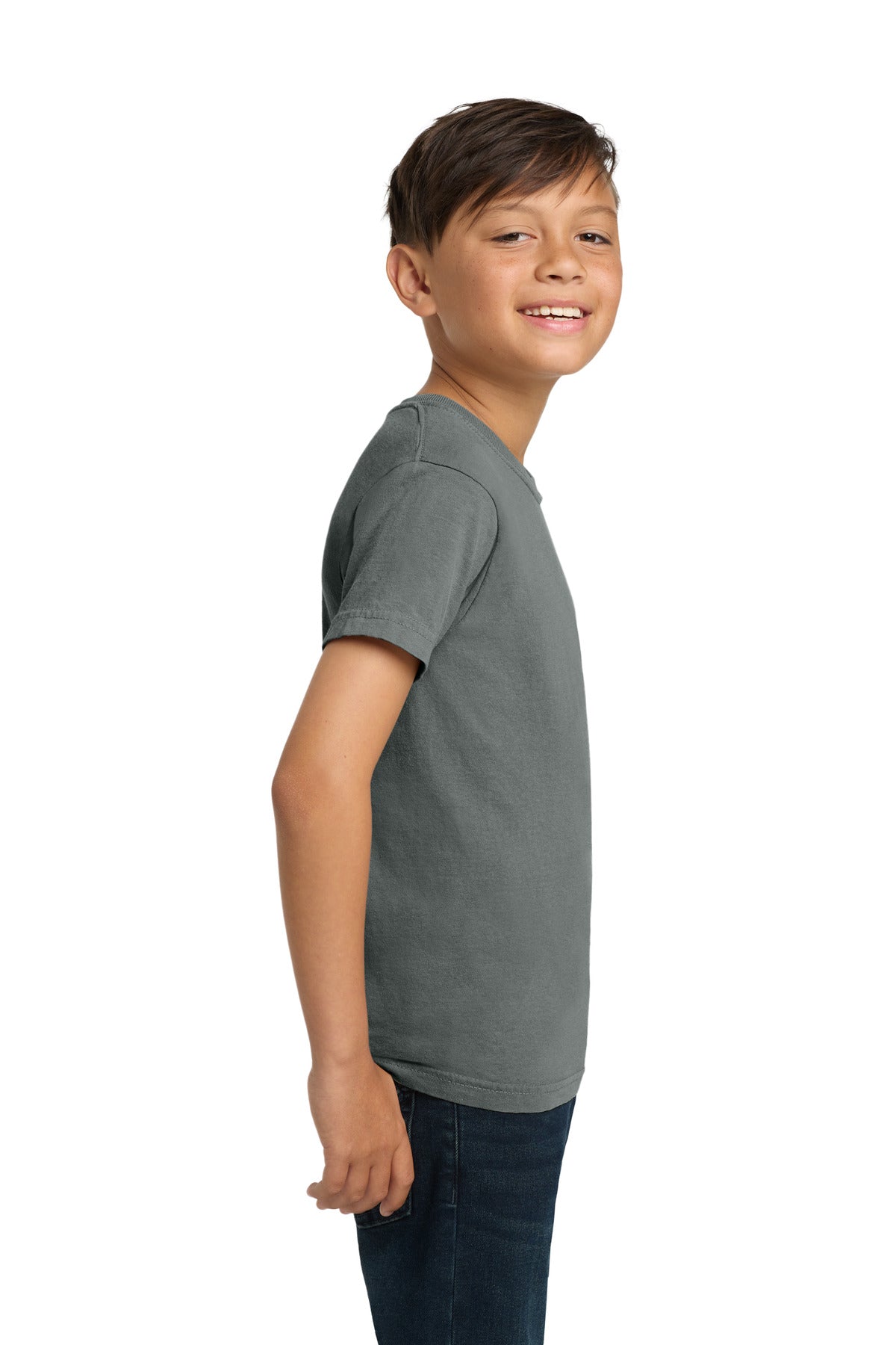 COMFORT COLORS Youth Heavyweight Ring Spun Tee. 9018 - Grey - side