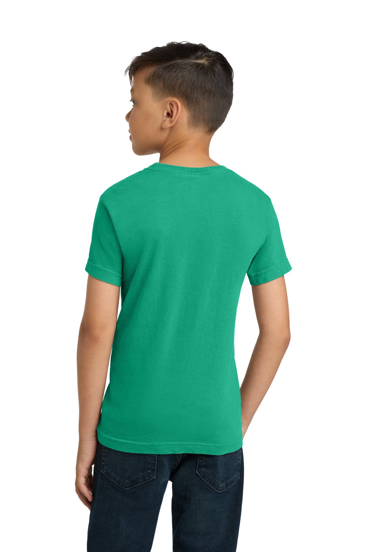 COMFORT COLORS Youth Heavyweight Ring Spun Tee. 9018 - Island Green - back
