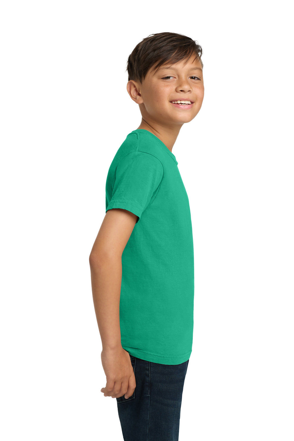 COMFORT COLORS Youth Heavyweight Ring Spun Tee. 9018 - Island Green - side