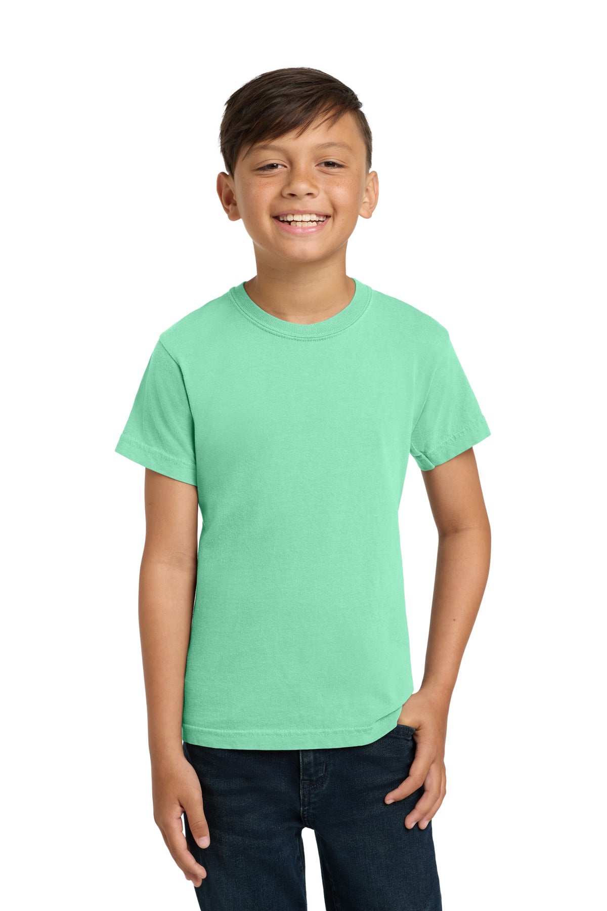 COMFORT COLORS Youth Heavyweight Ring Spun Tee. 9018 - Island Reef - front