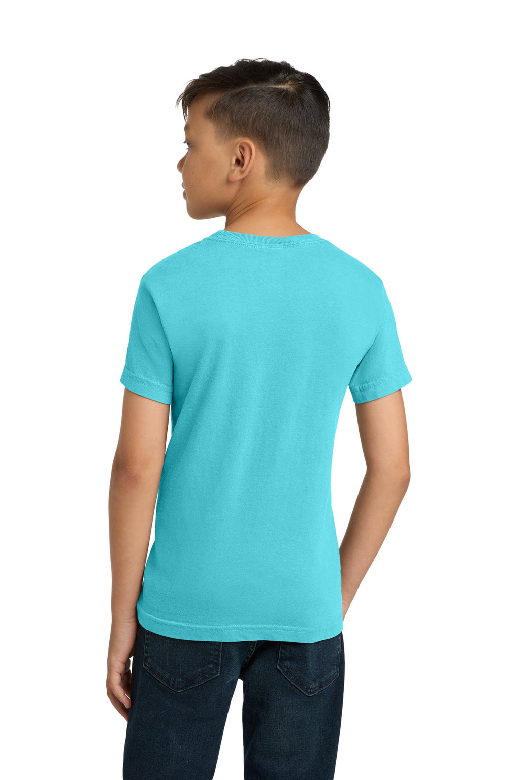 COMFORT COLORS Youth Heavyweight Ring Spun Tee. 9018 - Lagoon - back