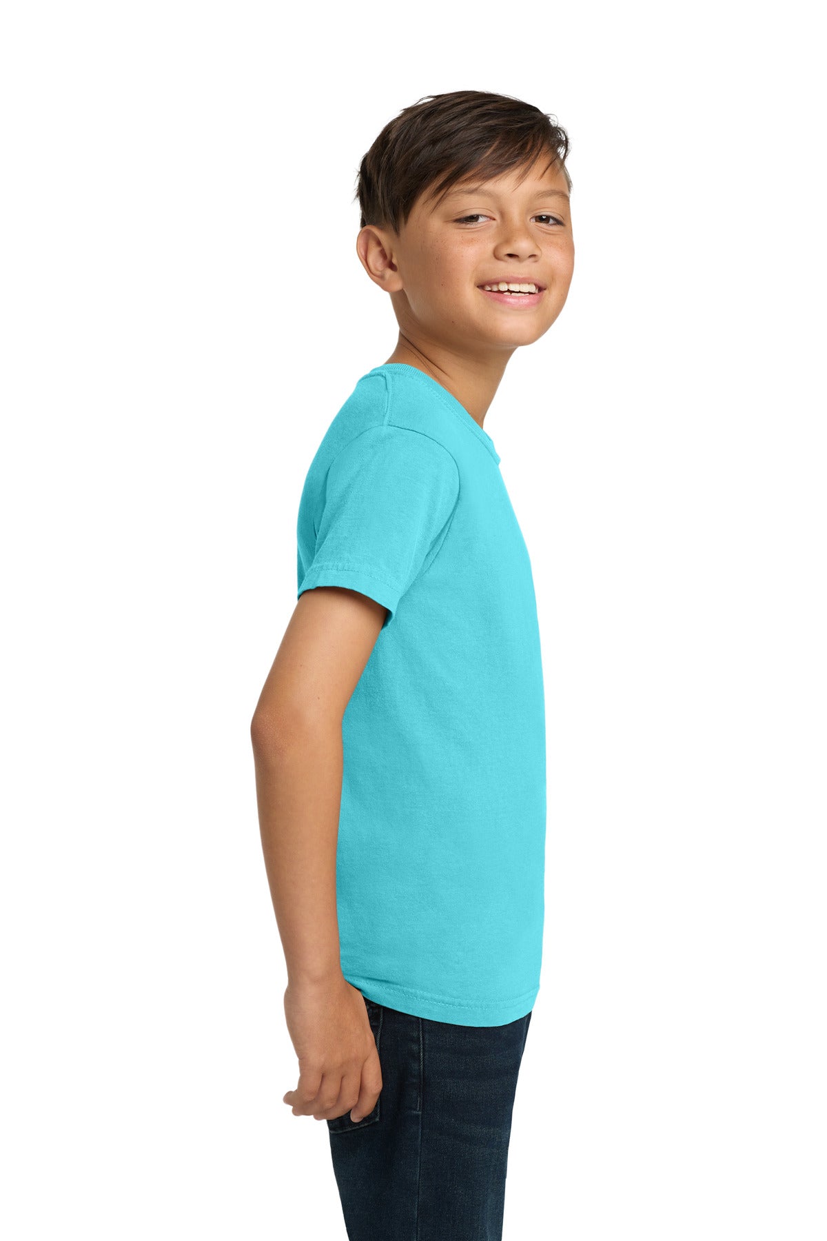 COMFORT COLORS Youth Heavyweight Ring Spun Tee. 9018 - Lagoon - side