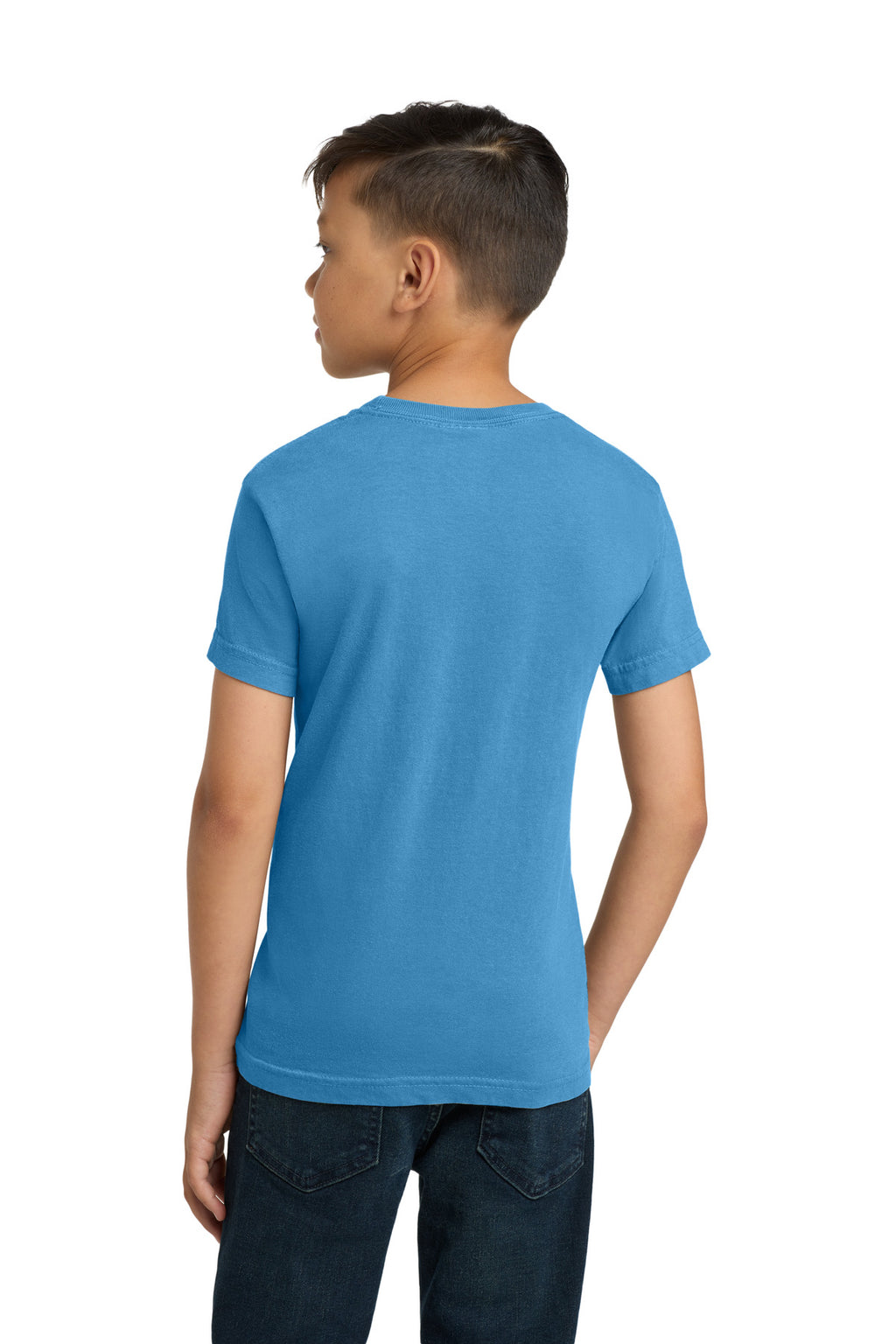 COMFORT COLORS Youth Heavyweight Ring Spun Tee. 9018 - Royal Caribe - back
