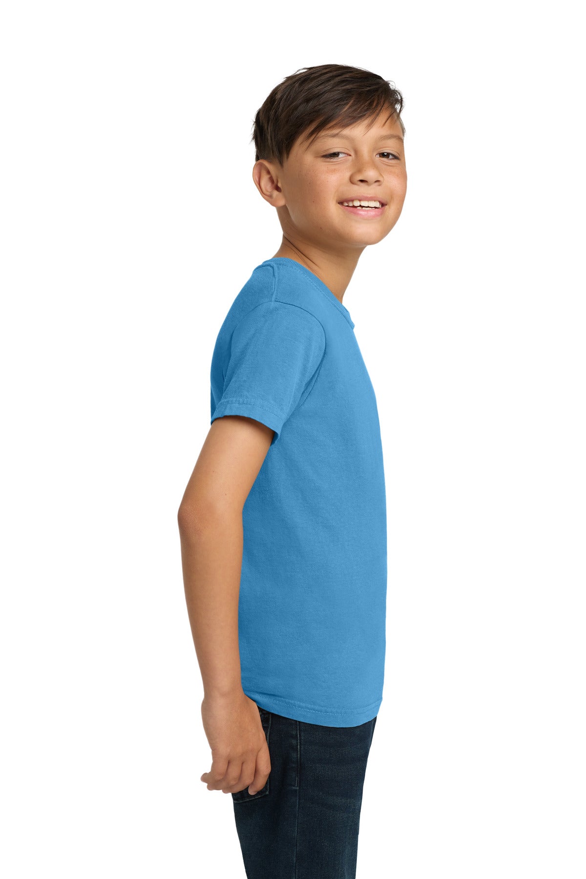 COMFORT COLORS Youth Heavyweight Ring Spun Tee. 9018 - Royal Caribe - side
