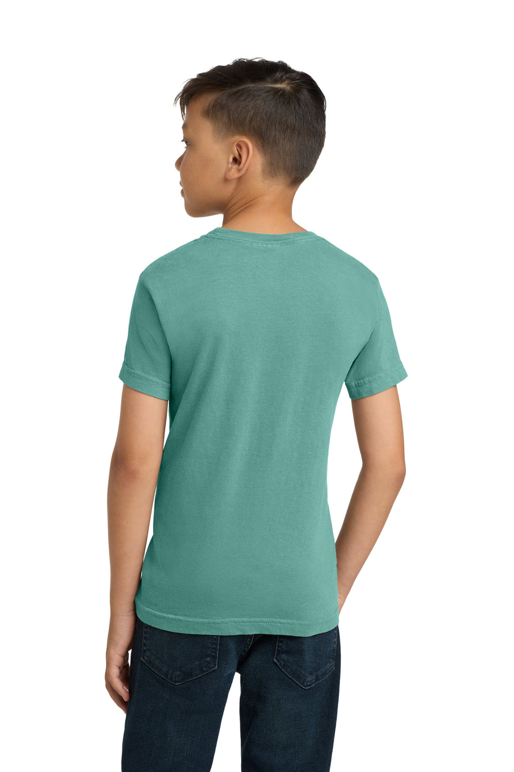 COMFORT COLORS Youth Heavyweight Ring Spun Tee. 9018 - Seafoam - back