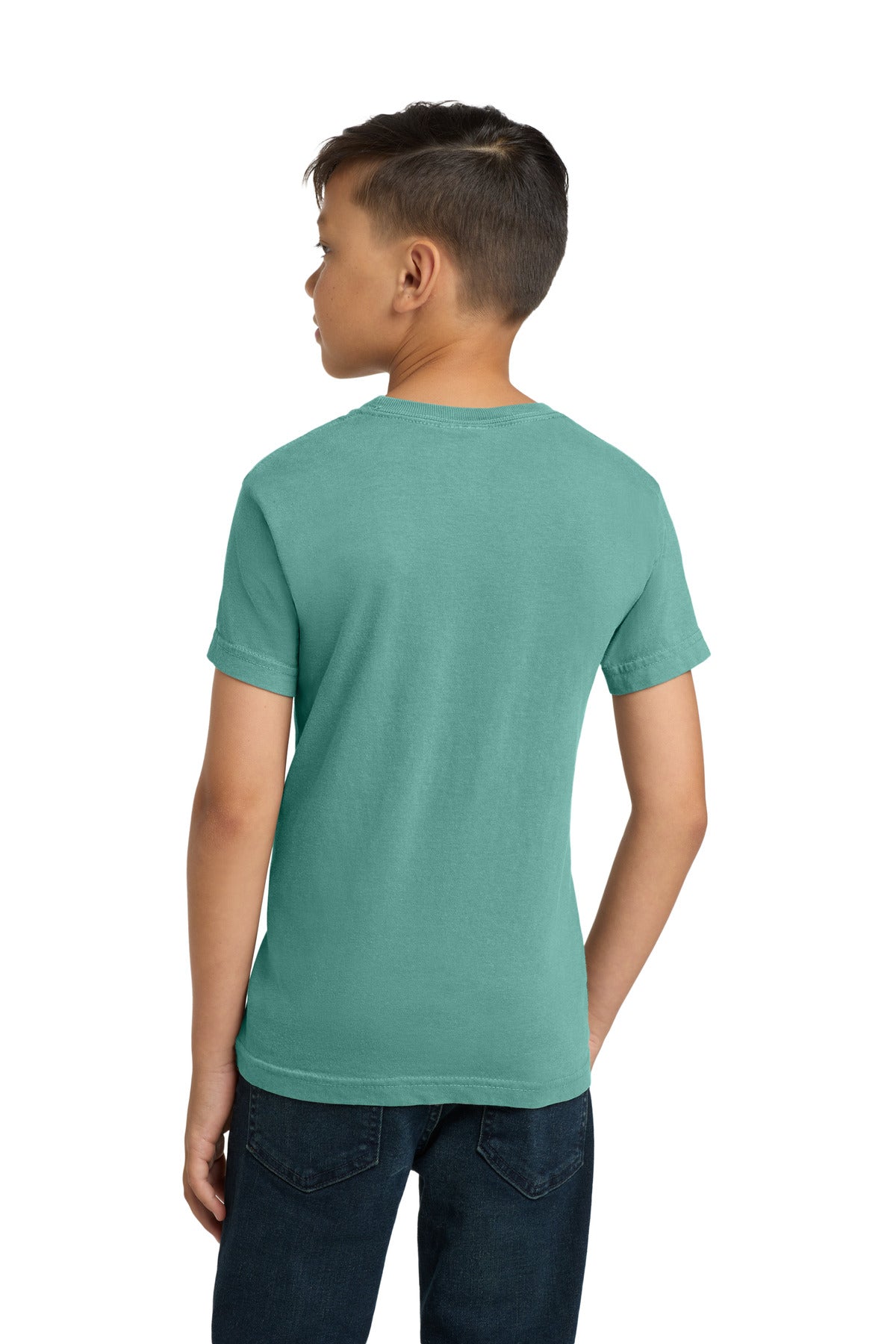 COMFORT COLORS Youth Heavyweight Ring Spun Tee. 9018 - Seafoam - back